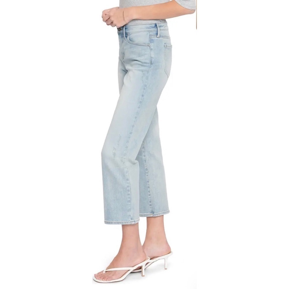 NWT NYDJ Piper Relaxed Crop Straight Leg Jeans in Radiance size 4 - Picture 3 of 16